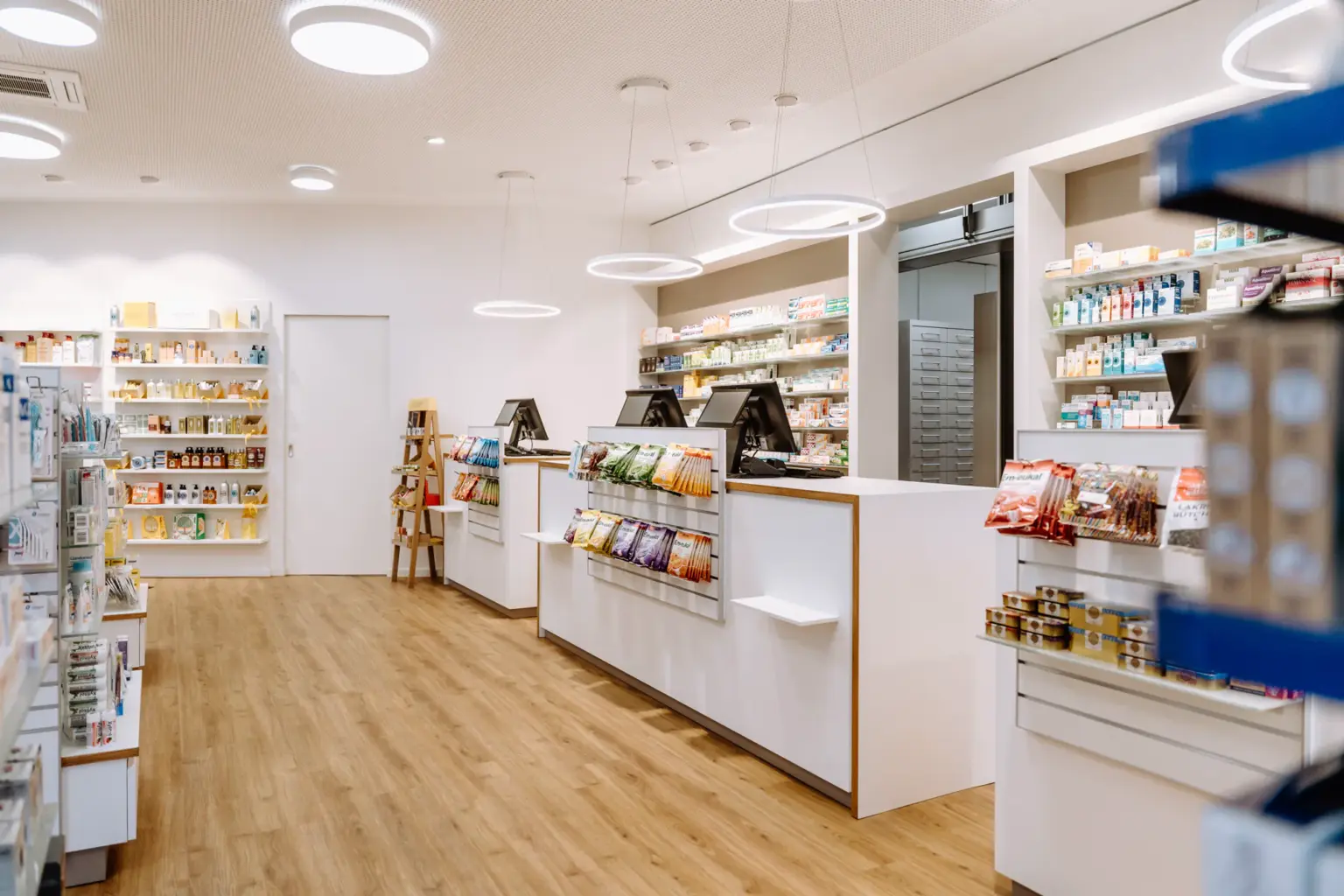 Detailaufnahme aus dem Arbeitsumfeld Apotheke